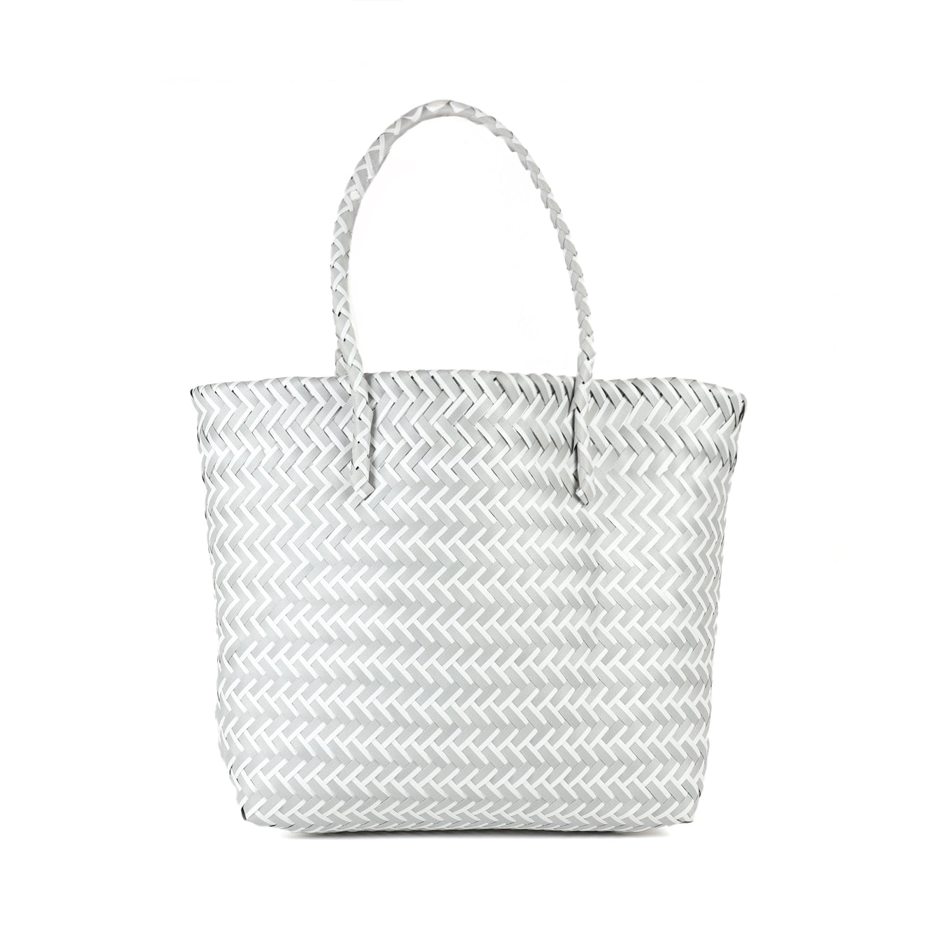 Amalfi Beach Bag - Grey & White