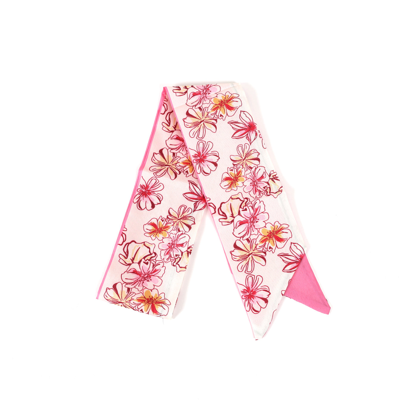 Pink Flower Scarf