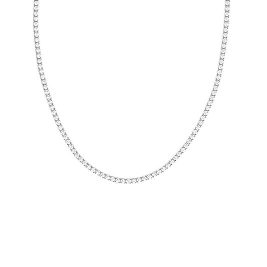 Tennis Necklace - Sterling Silver