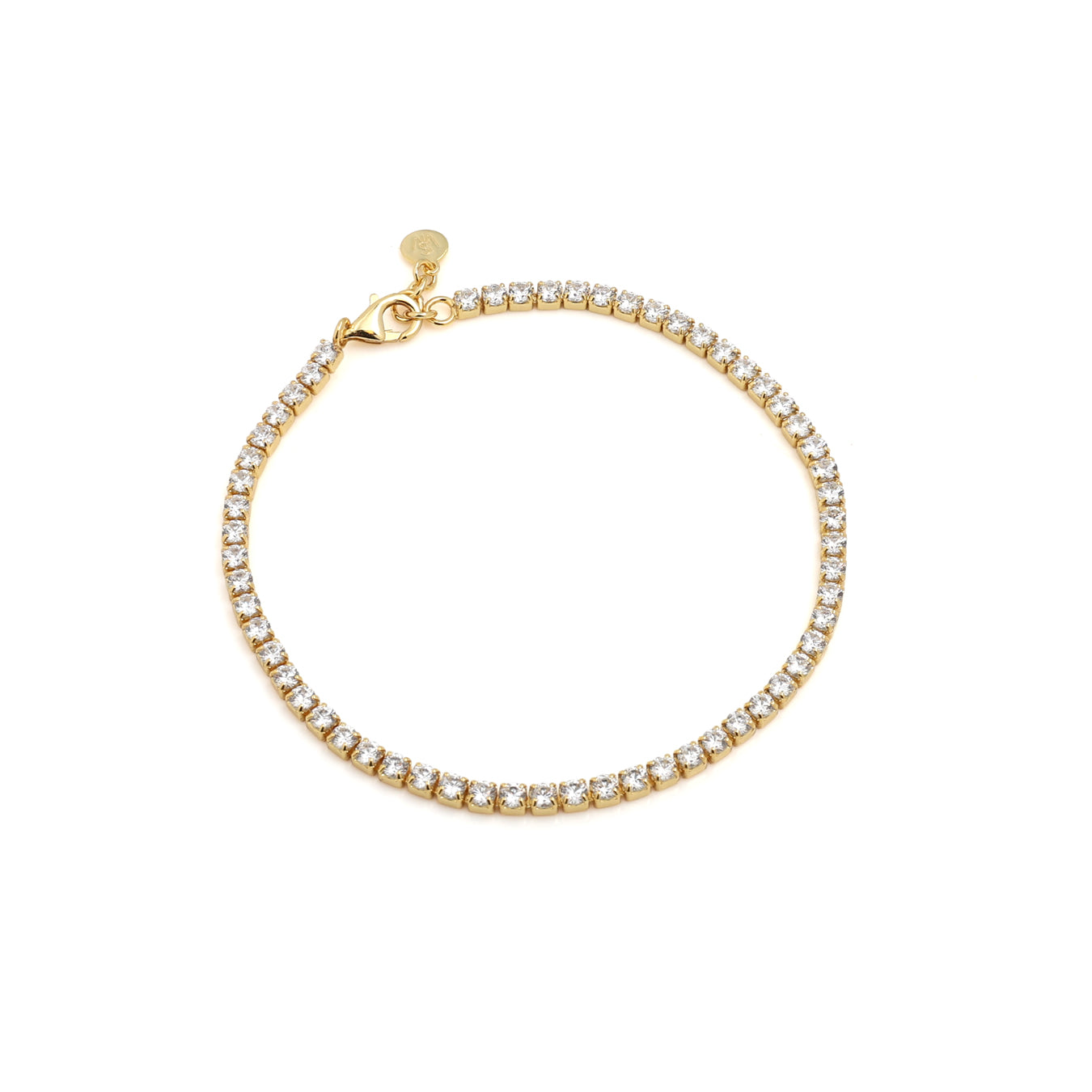 Tennis Bracelet - Yellow Gold Plated