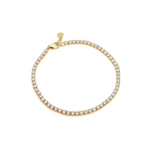 Tennis Bracelet - Yellow Gold Plated