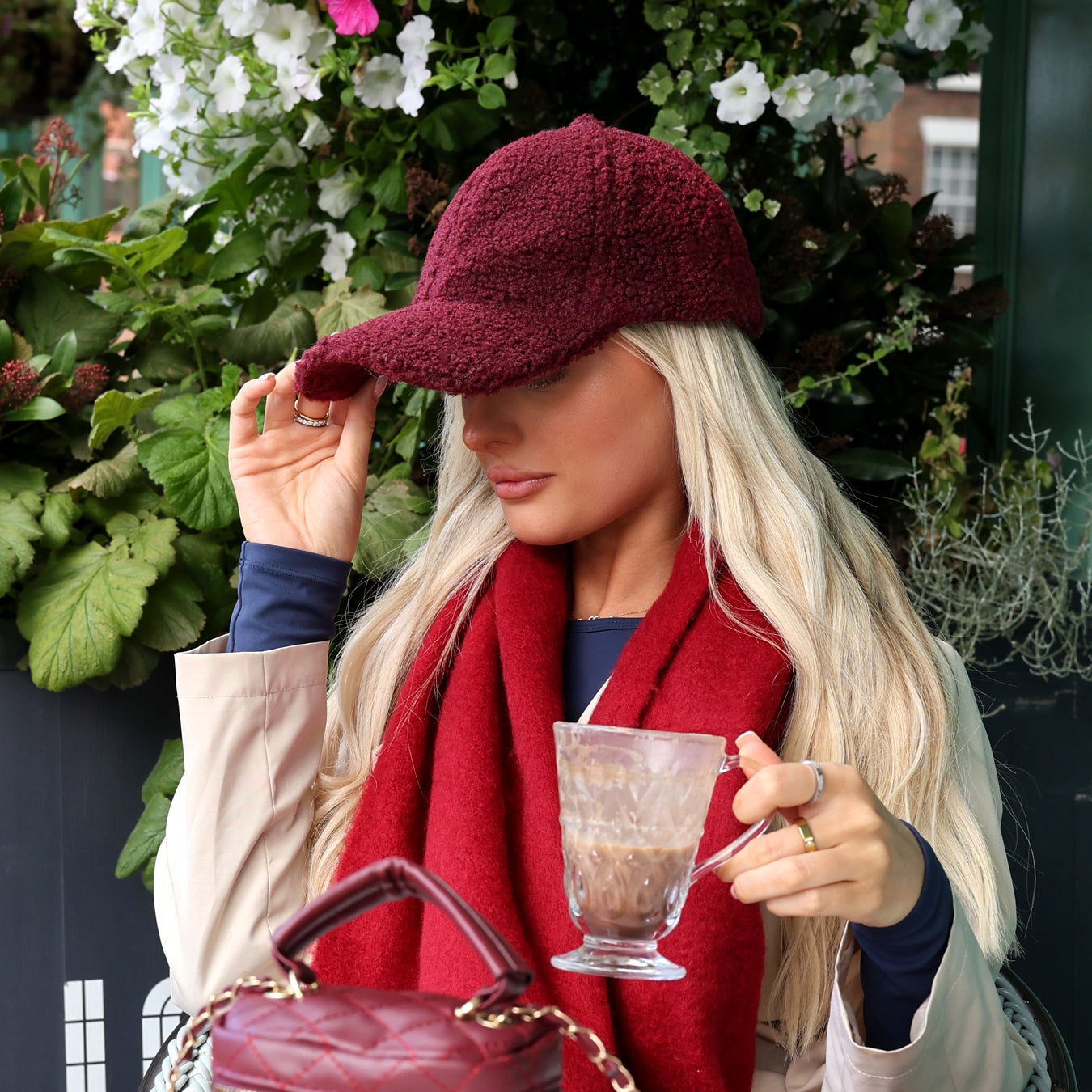 Hattie Cap - Burgundy