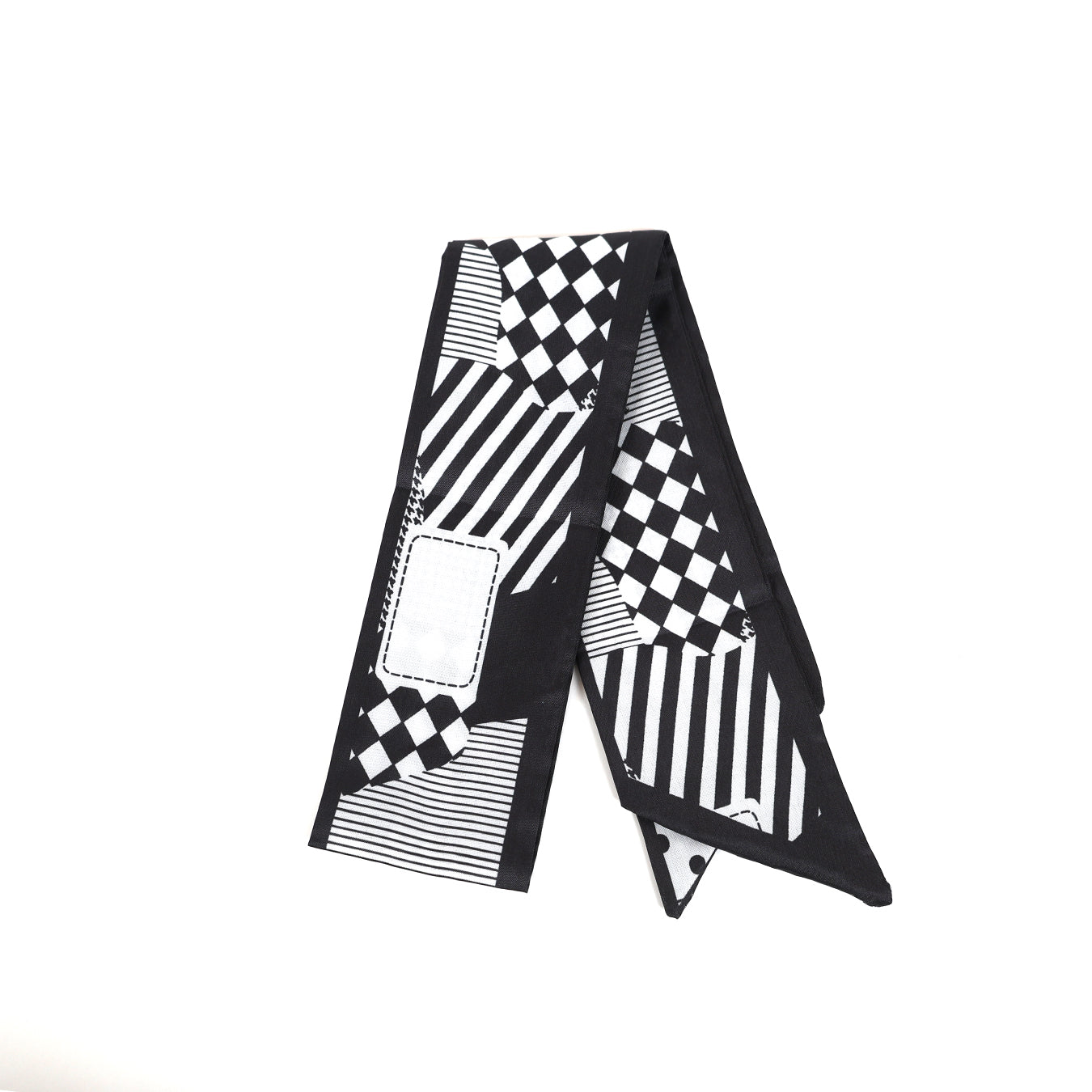 Black & White Pattern Scarf