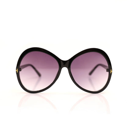 Capri Oval Sunglasses - Black