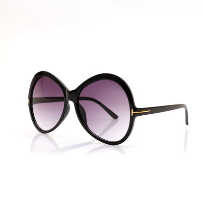 Capri Oval Sunglasses - Black