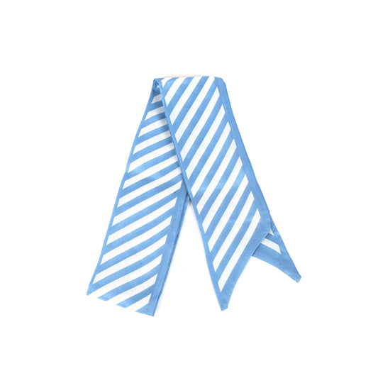 Blue & White Stripe Scarf
