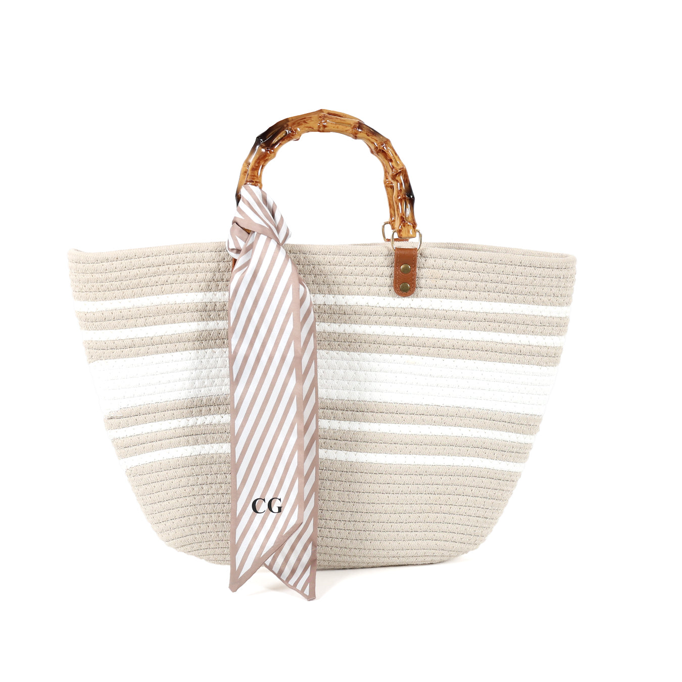 Bali Bag - Cream & White