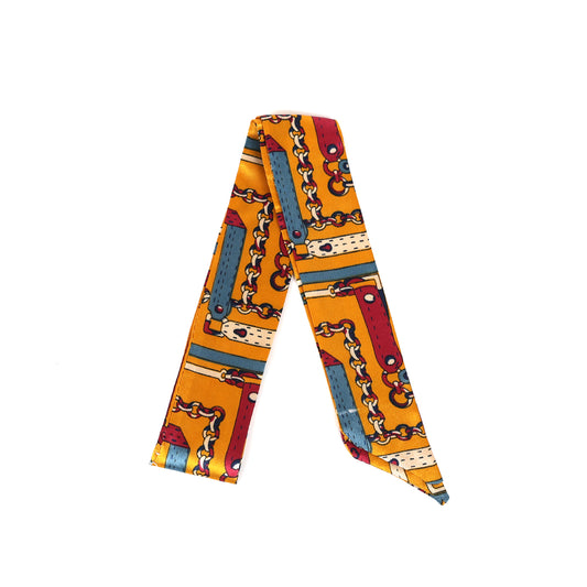 Orange Chain Link Scarf