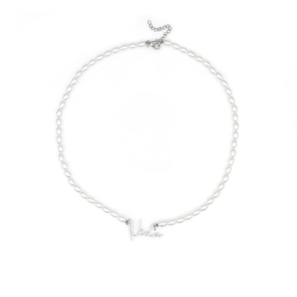 Pearly Name Necklace
