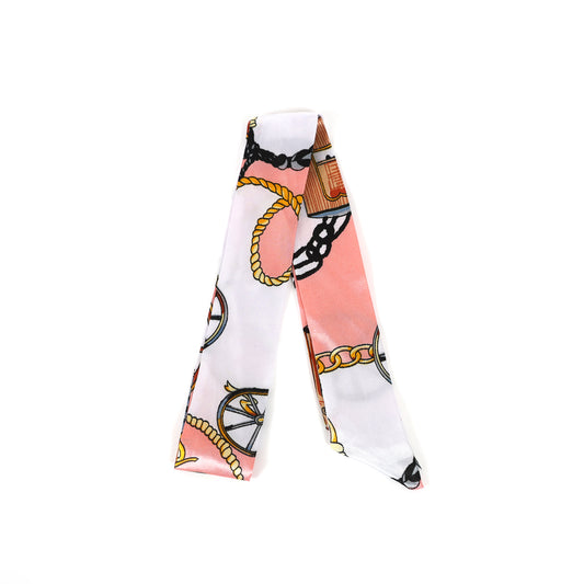 Pink & White Nautical Scarf