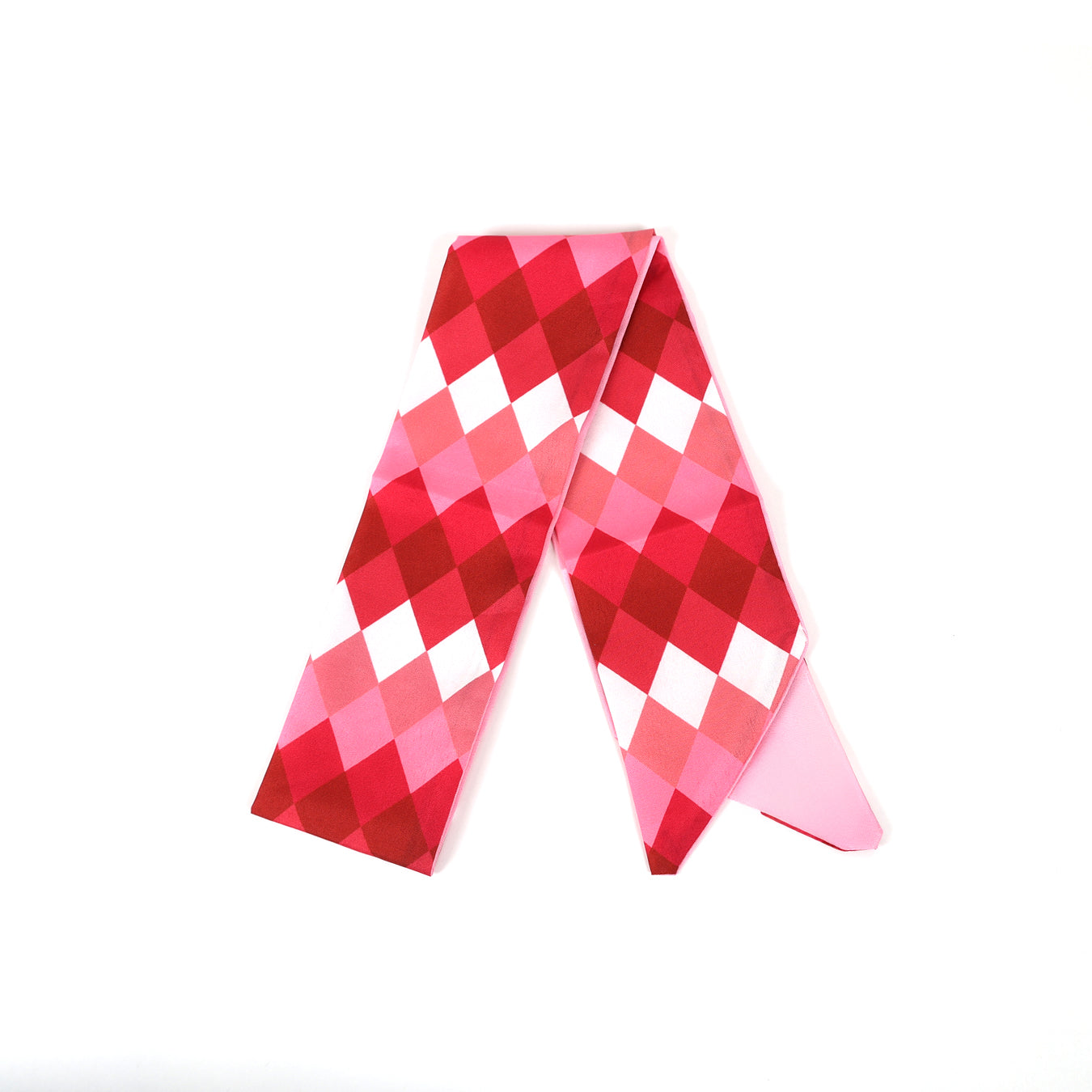 Red & Pink Check Scarf