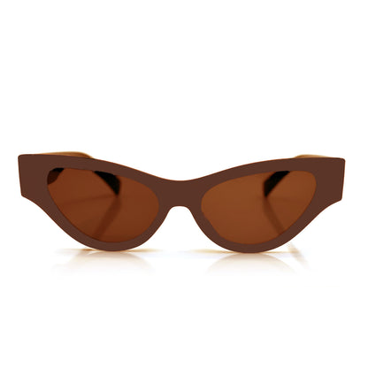 Positano Cat-Eye Sunglasses - Brown