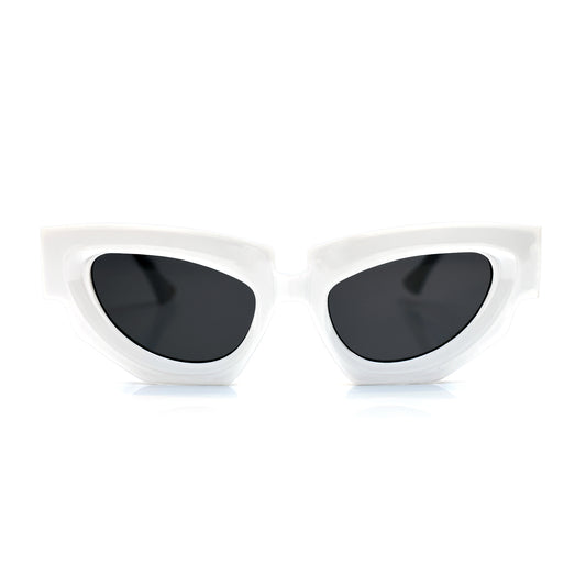 Maui Cat-Eye Sunglasses - White