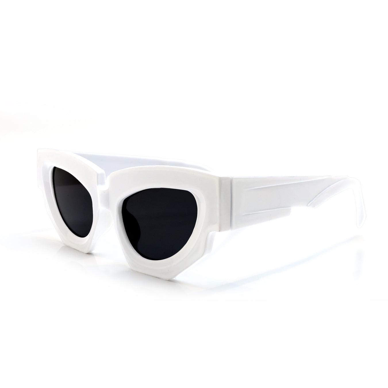 Maui Cat-Eye Sunglasses - White