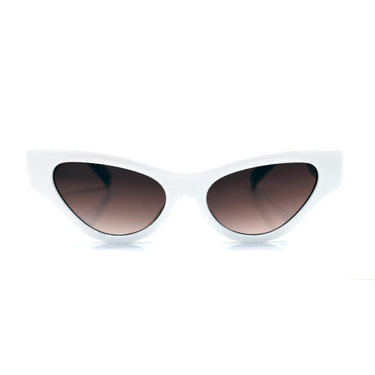 Santorini Cat-Eye Sunglasses - White